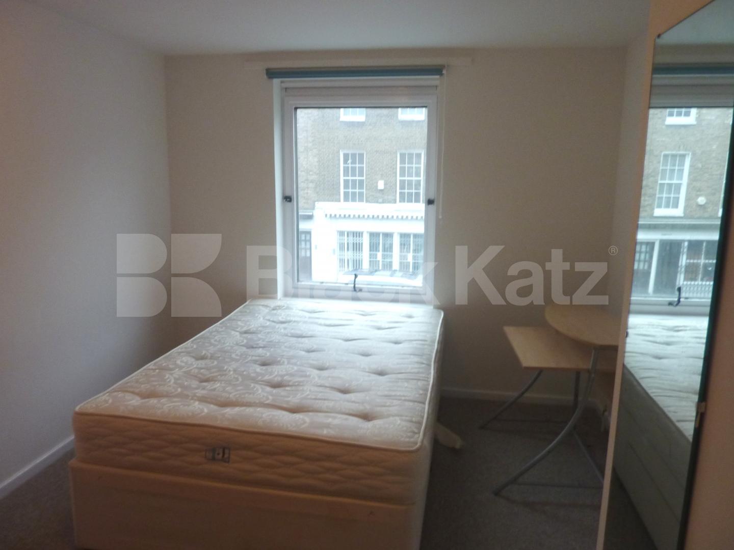 			MINS TO MARLYEBONE TUBE! AVAIL 23/5, 1 Bedroom, 1 bath, 1 reception Flat			 Boldero Place, MARYLEBONE